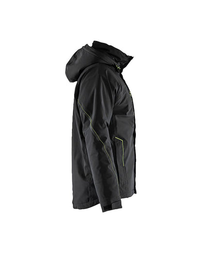 Blaklader Lightweight Lined Winter Jacket Stretch - Black/Yellow | 4484
