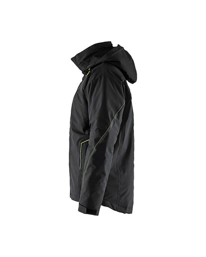 Blaklader Lightweight Lined Winter Jacket Stretch - Black/Yellow | 4484