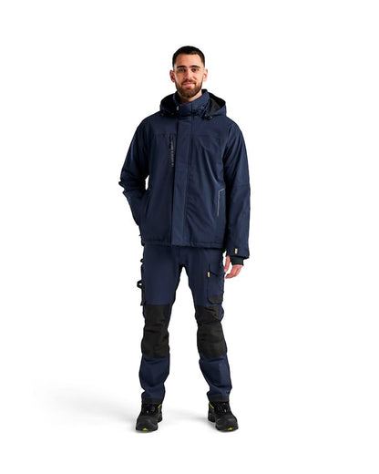 Blaklader Lightweight Lined Winter Jacket Stretch - Navy/Black | 4484