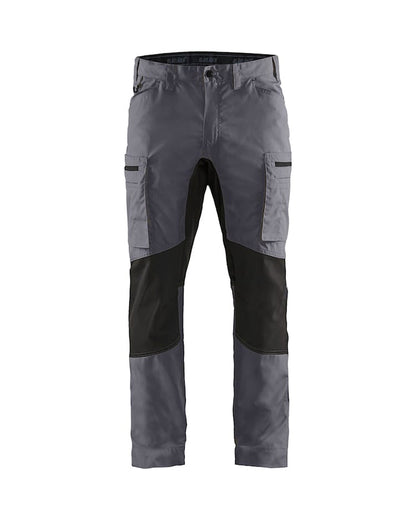 Blaklader Service Trousers Stretch - Mid-Grey & Black | 1459