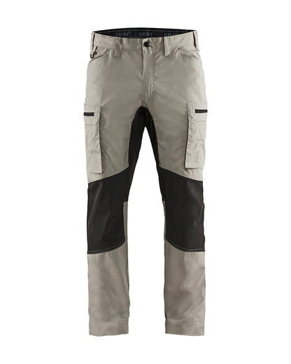 Blaklader Service Trousers With Stretch - Stone/Black | 1459