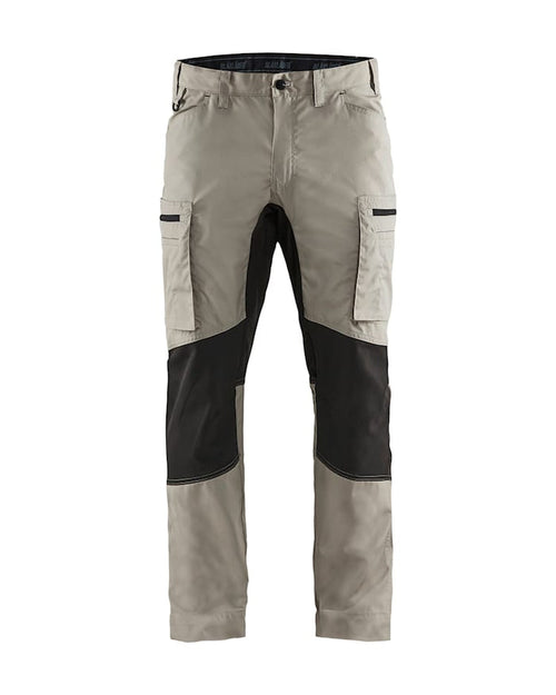 Blaklader Service Trousers With Stretch - Stone/Black | 1459