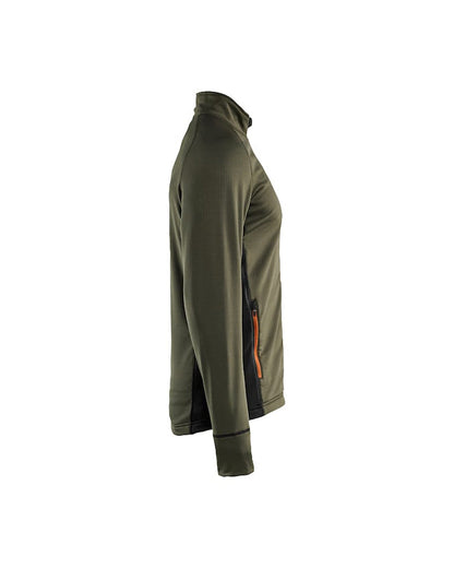 Blaklader Striker Fleece Jacket - Green & Rust | 4735