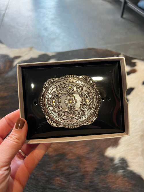 Blazin’ Roxx Floral Belt Buckle