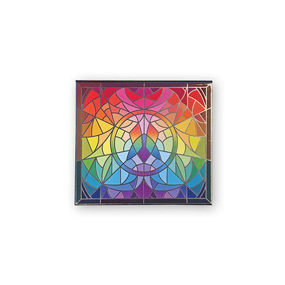 Top angled Blemished Mini Stained Glass Magnetic Palette