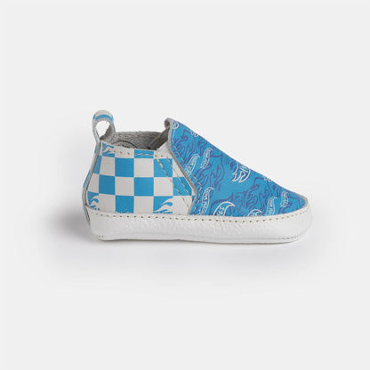 Blue Flame Hot Wheels™ Slip On Baby Shoe Slip On Soft Sole