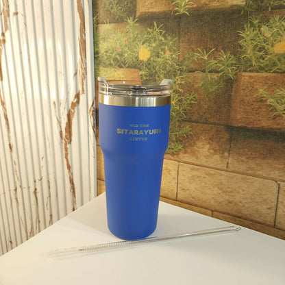 Blue Insulated Stainless Steel Tumbler - Maha fashions -  Mugs