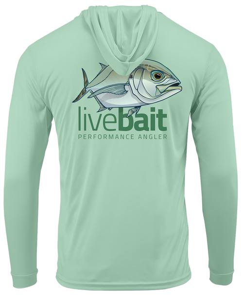 Blue Runner Long Sleeve Hoodie - LiveBait.com