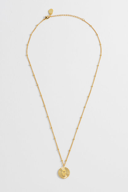 Boho Hamsa Hand Coin Necklace