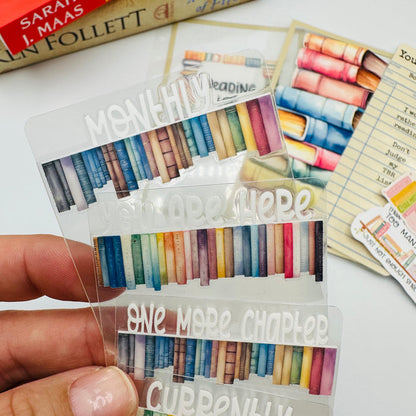 Book Border Mini Tab Dividers - TOP TABS