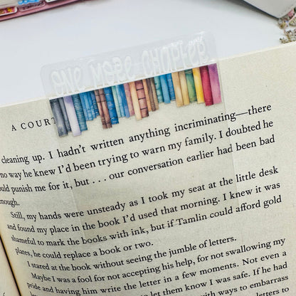 Book Border Mini Tab Dividers - TOP TABS