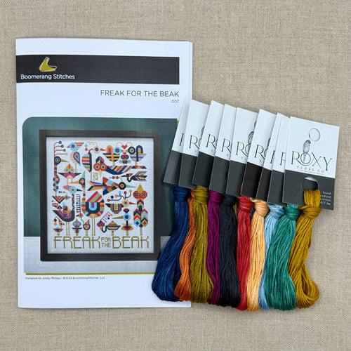 Boomerang Stitches - Freak for the Beak - Cross Stitch Chart and/or Roxy Floss Co Threads