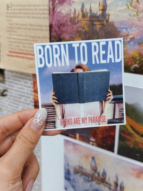 Born to Read Album Cover Sticker