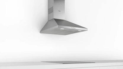 Bosch Series 2 60cm pyramid chimney cooker hood in Stainless Steel