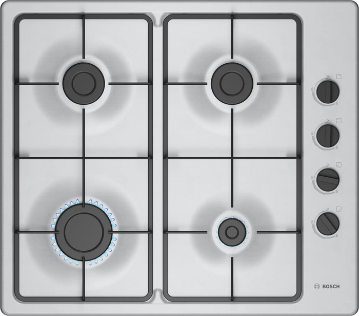 Bosch Series 2 PBP6B5K60 60cm Gas Hob Stainless Steel