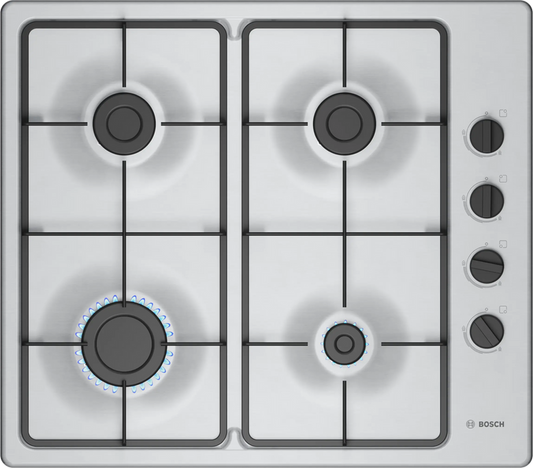 Bosch Series 2 PBP6B5K60 60cm Gas Hob Stainless Steel
