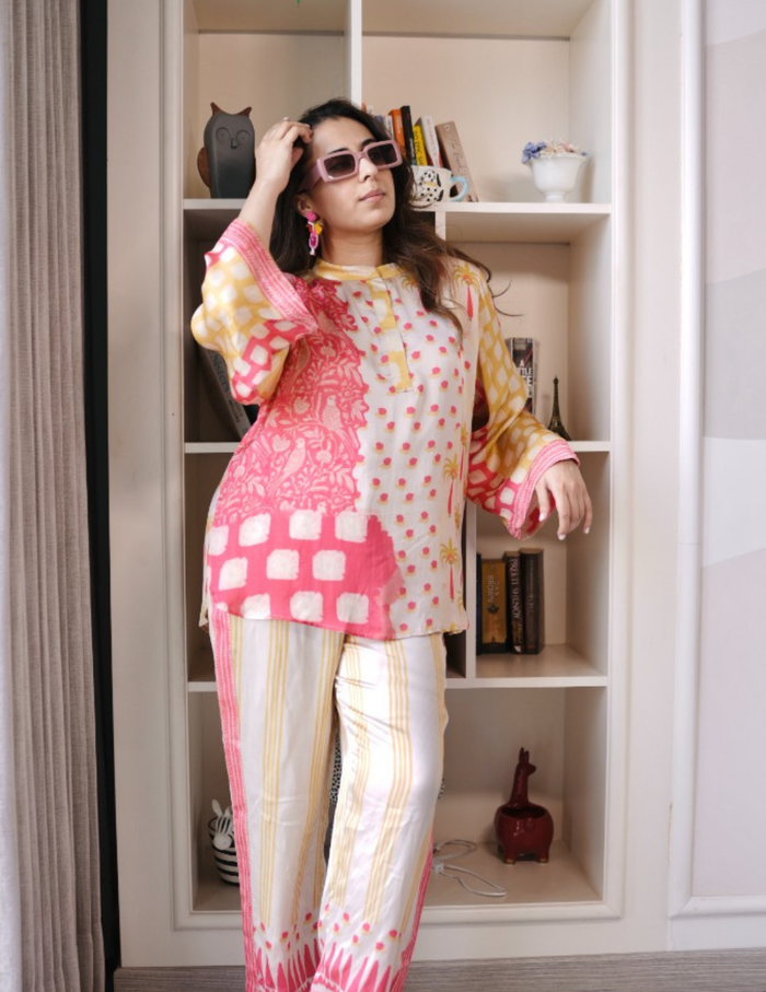 Bow And Snooze Pink Co-ord Set