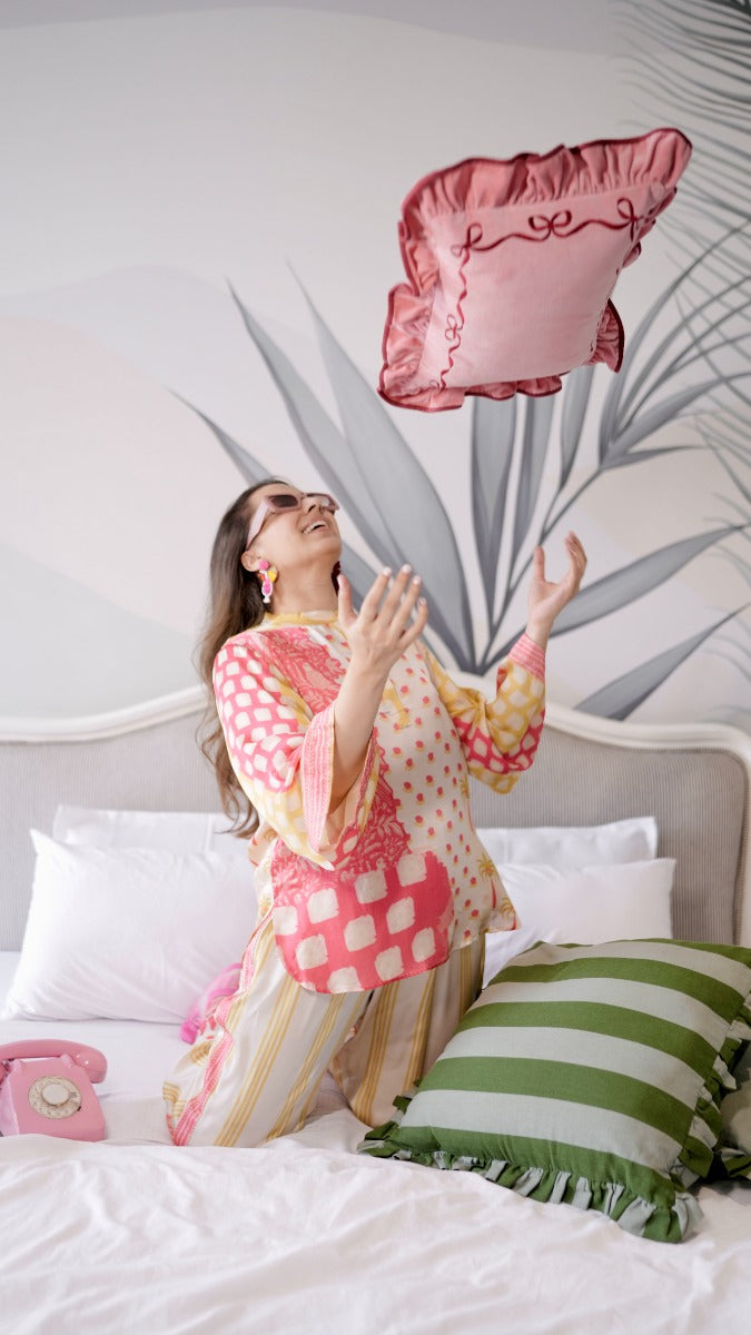 Bow And Snooze Pink Co-ord Set