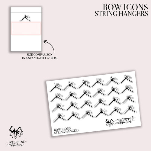 BOW ICONS - STRING HANGERS
