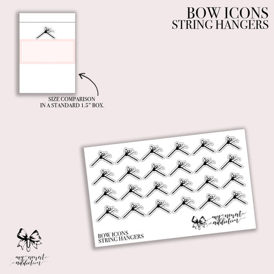 BOW ICONS - STRING HANGERS