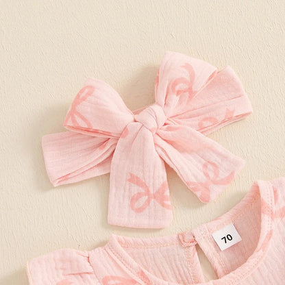BOWTIE Ruffle Muslin Jumpsuit