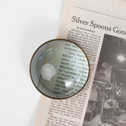 Brass Magnifying Paperweight