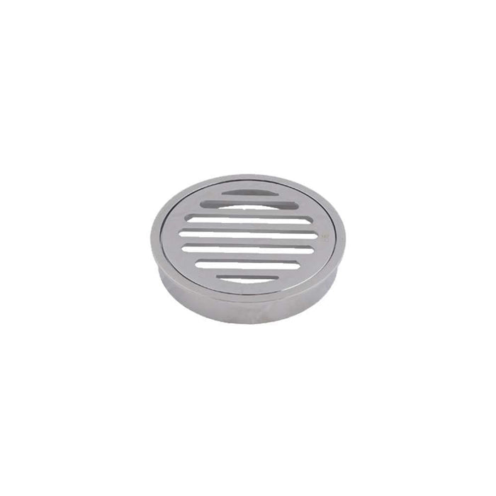 Brasshard Drop In Round Grate 100mm CP