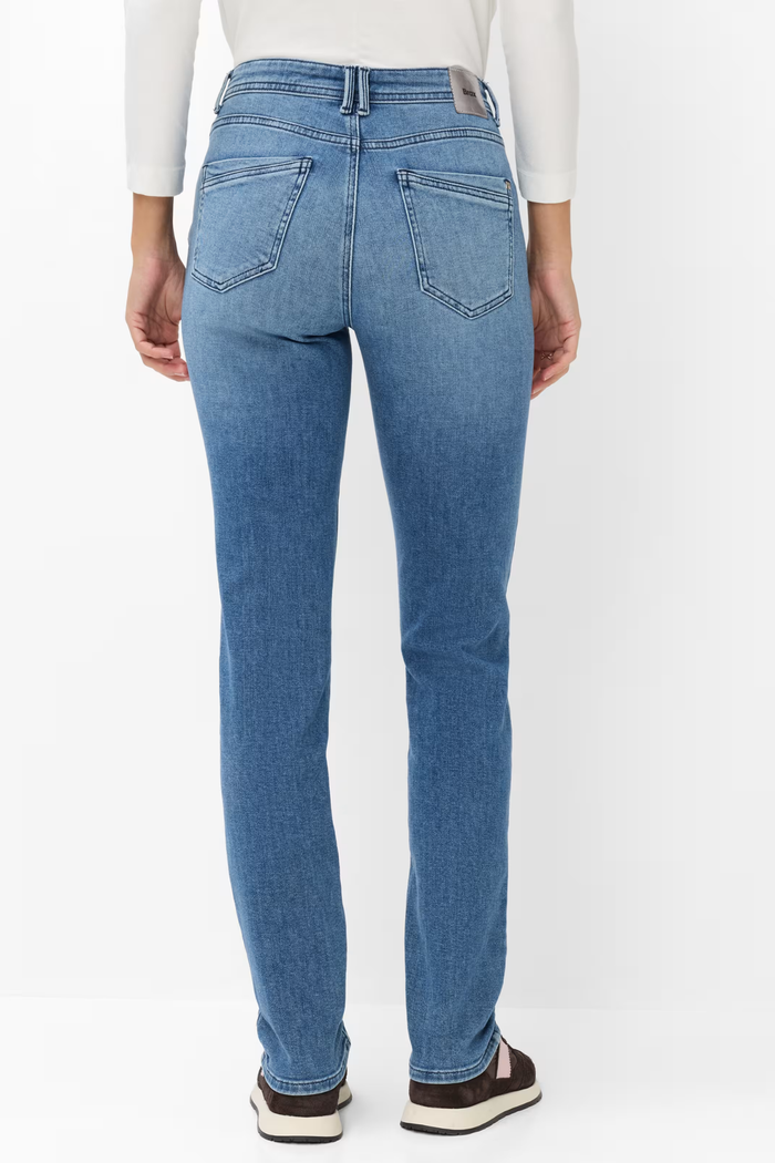 BRAX Mary Light Blue Straight Leg Jeans 09-6503-27 back view. You can Shop Brax at Dotique