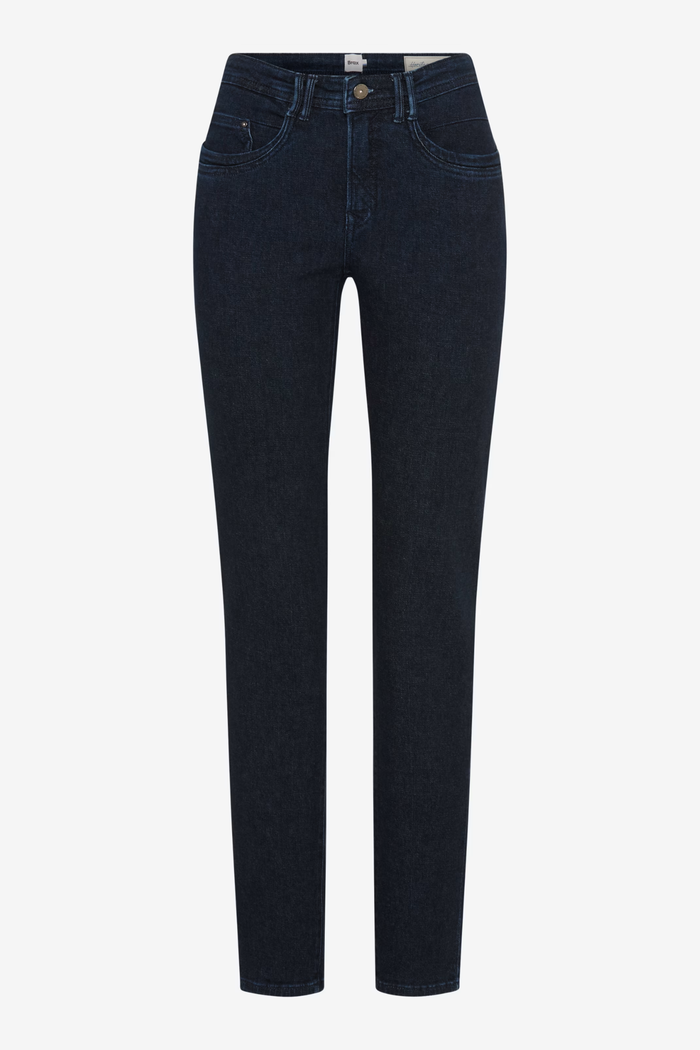 Brax Mary Regular 09-6503-12 Straight Jeans Denim Dark Blue front view Shop Brax at Dotique