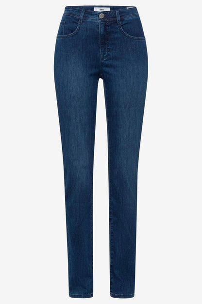 Brax Mary Used Short Length Blue Slim Fit Straight Leg Jeans 70 - 7000 25 - Dotique - Brax