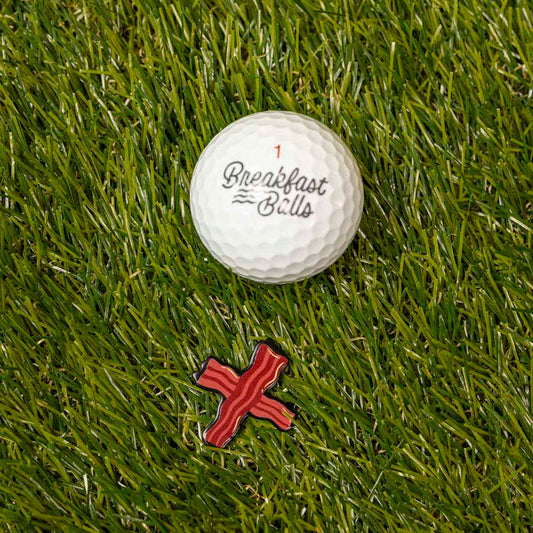 RSVLTS RSVLTS Breakfast Balls Breakfast Theme "Bacon" _ Ball Marker Breakfast Balls Breakfast Theme "Bacon" _ Ball Marker