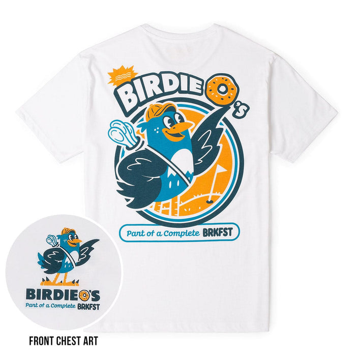 RSVLTS RSVLTS Breakfast Balls Breakfast Theme "Birdie O's" _ Crewneck Tee Breakfast Balls Breakfast Theme "Birdie O's" _ Crewneck Tee