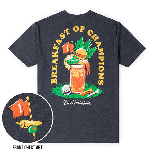 RSVLTS RSVLTS Breakfast Balls "Most Important Drink of the Day" _ Crewneck Tee Breakfast Balls "Most Important Drink of the Day" _ Crewneck Tee