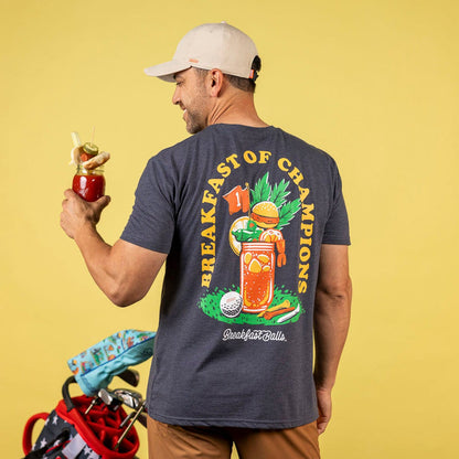 RSVLTS RSVLTS Breakfast Balls "Most Important Drink of the Day" _ Crewneck Tee Breakfast Balls "Most Important Drink of the Day" _ Crewneck Tee