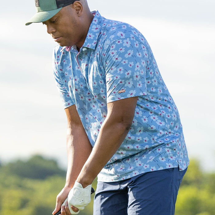 RSVLTS RSVLTS Oxford Floral – All-Day Polo