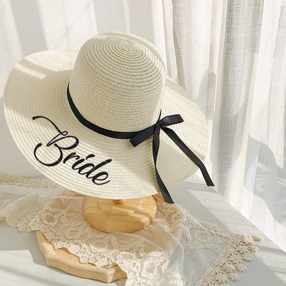 Bride to Be Pamela- Bridesmaid Beach Hat - Bachelorette Party Gift Bag