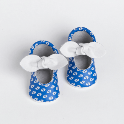 Brigham Young University® Knotted Bow Baby Shoes Knotted Bow Mocc Soft Sole