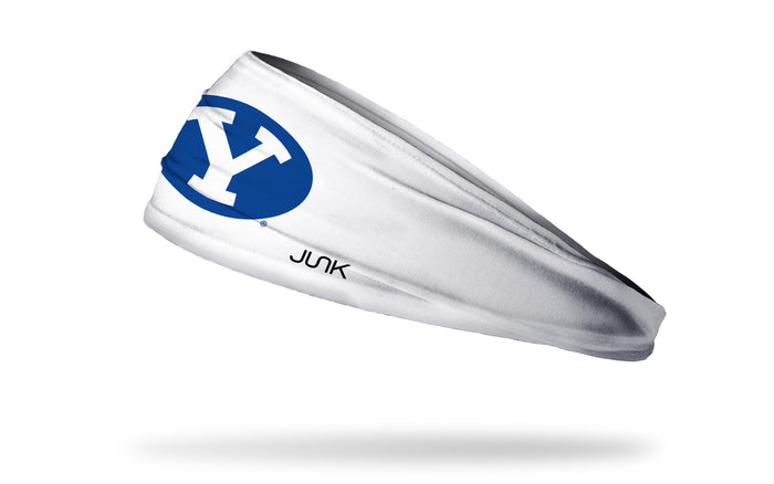 Brigham Young University: Y Logo White Big Bang Lite Headband - View 1