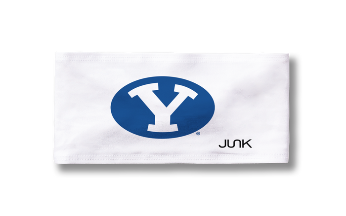 Brigham Young University: Y Logo White Big Bang Lite Headband - View 3