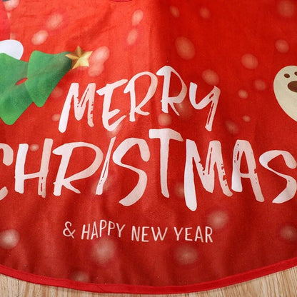 Bright Holiday Christmas Tree Skirt-Matt