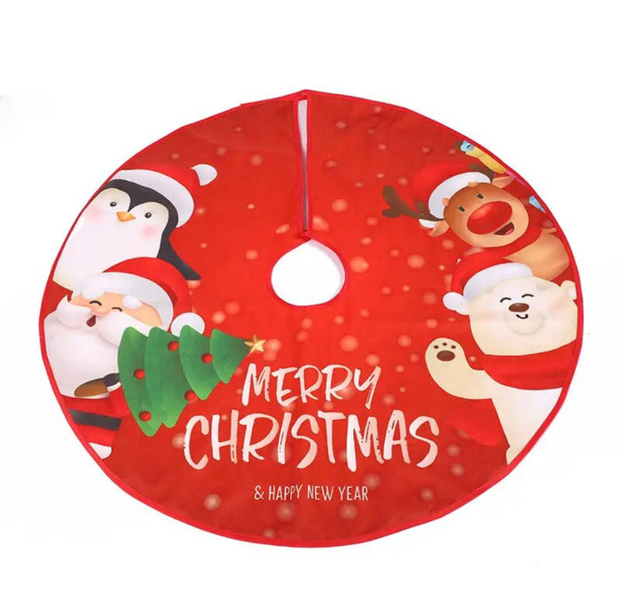Bright Holiday Christmas Tree Skirt-Matt