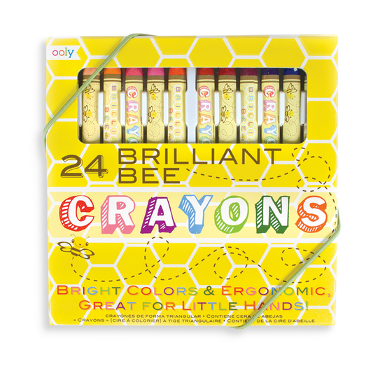 Brilliant Bee Crayons set of 24 bright colored crayons