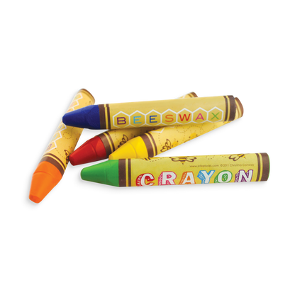 4 Brilliant Bee Crayons in a small stack