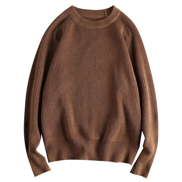 British retro casual sweater - AntoniosClothing - Coffee