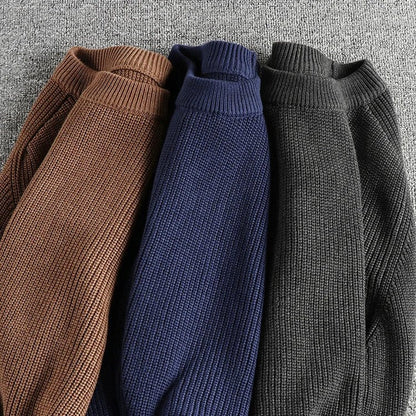 British retro casual sweater - AntoniosClothing - Coffee
