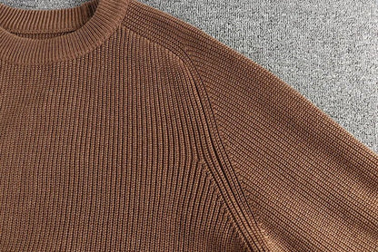 British retro casual sweater - AntoniosClothing - Coffee