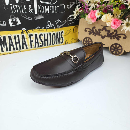 Brown Buckle Moccs - Maha fashions -