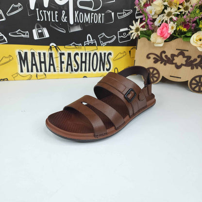 Brown Men Sandals - Maha fashions -