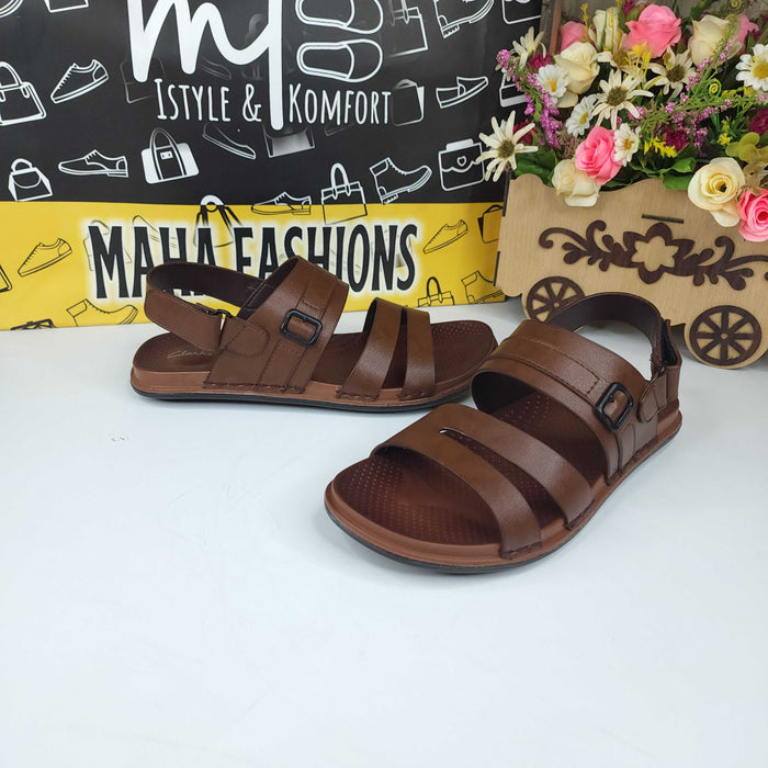 Brown Men Sandals - Maha fashions -