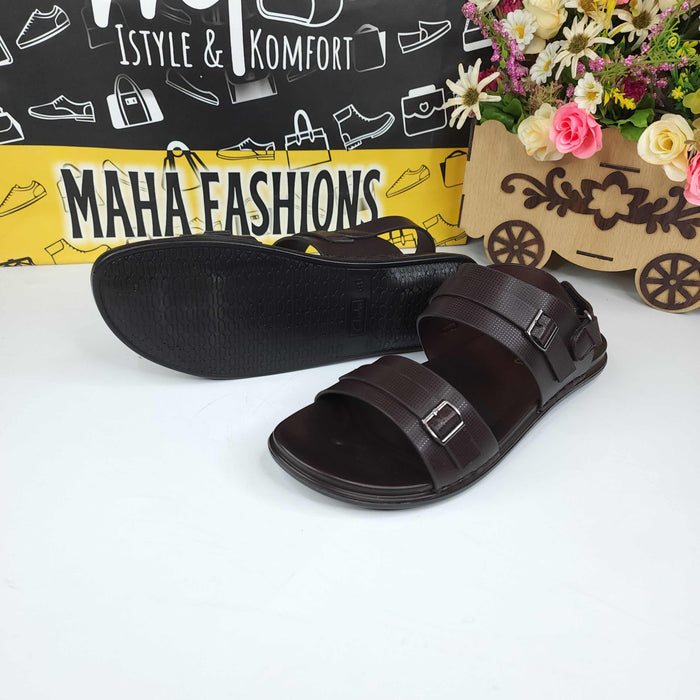Brown Men Sandals - Maha fashions -